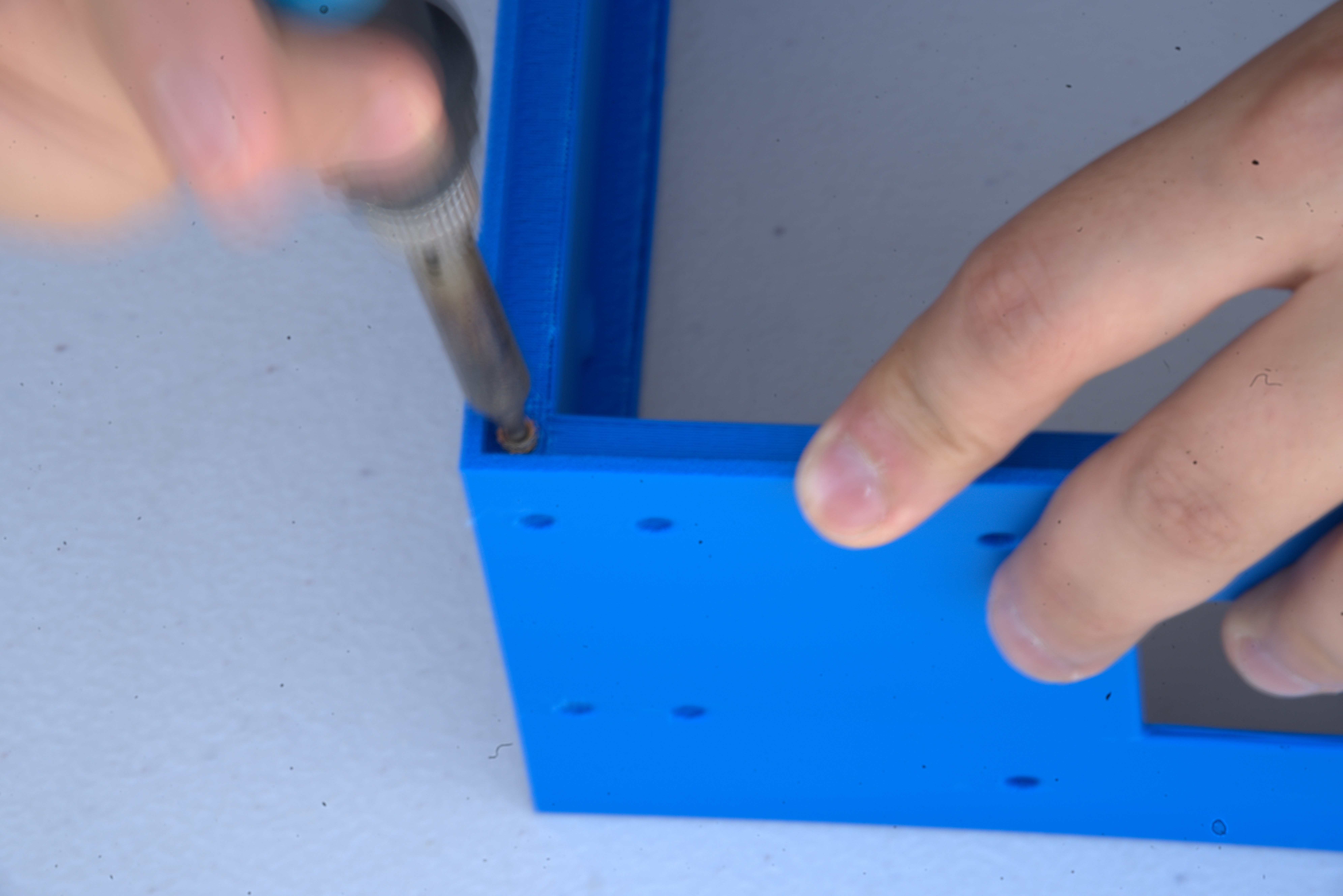Installing a heat-set insert into a printed part