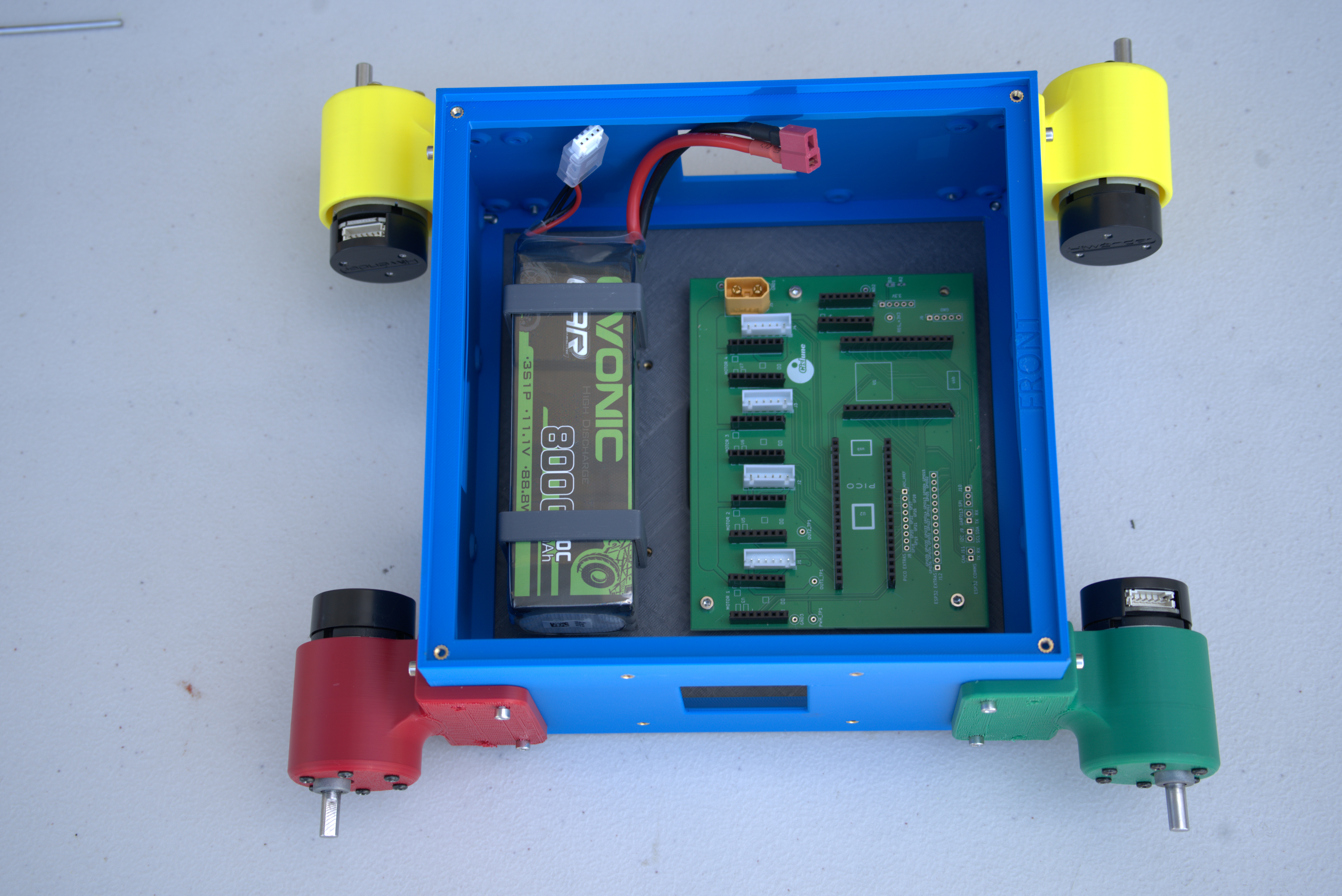 Internal chassis components assembled